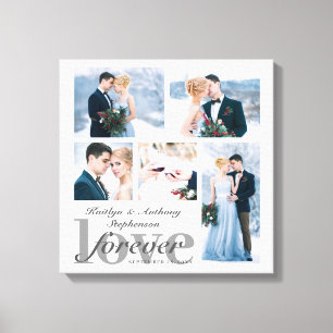 Toile Photo Collage Custom Color