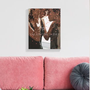 Toile Photo de couple personnalisée de la Saint Valentin