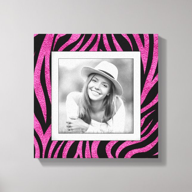 Toile Photo de famille Pink Zebra (Recto)