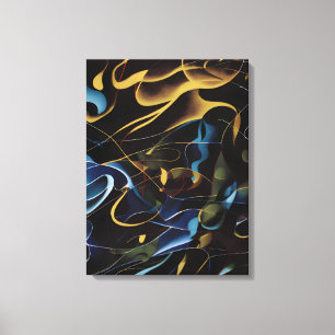 Toile Photo De Gros Plan De Peinture Abstraite