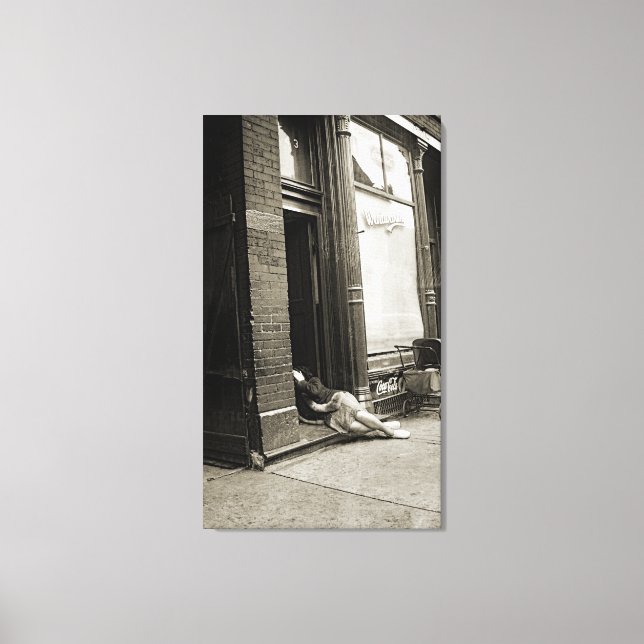 TOILE PHOTO DE L'ÈRE DE LA DÉPRESSION DE L'EFFONDREMENT  (Recto)