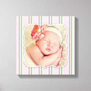 Toile Photo de petite fille [12x12 pouces]