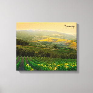 Toile Photo italienne de vignoble de la Toscane Italie