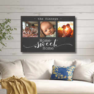 Toile Photo moderne Collage Home Sweet Home