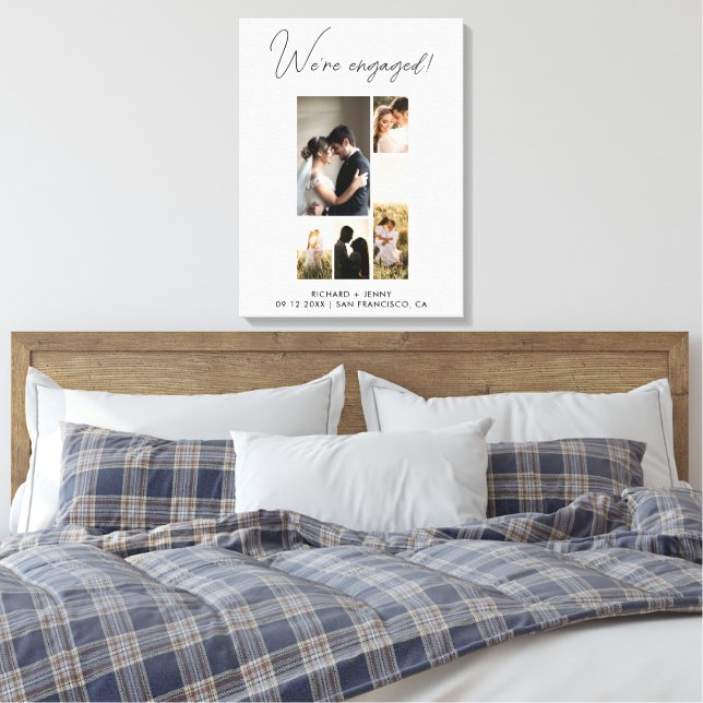 Toile Photo Moderne Nous sommes fiancés Fiançailles (Insitu(Chambre))