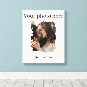 Toile Photo personnalisé de couple mignon