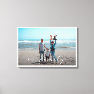 Toile Photo personnalisé de notre famille