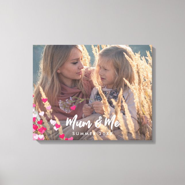 Toile Photo Personnalisée Écriture Moderne Écrits Éparpi (Recto)