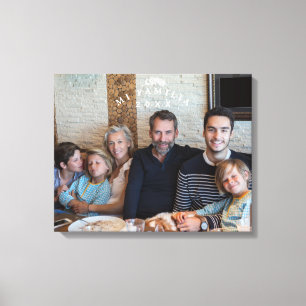 Toile Photo personnalisée Mi Familia