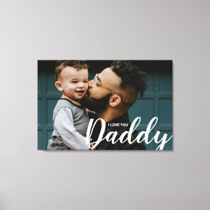 Toile Photo Personnalisée Moderne Je t'aime Papa