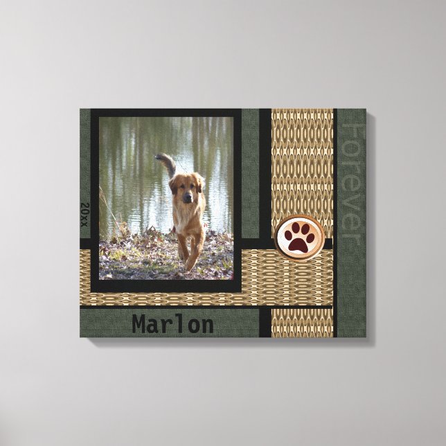 Toile Photo Personnaliser chien (Recto)