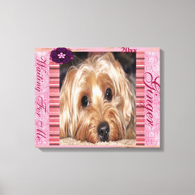 Toile Photo Personnaliser chien (Recto)