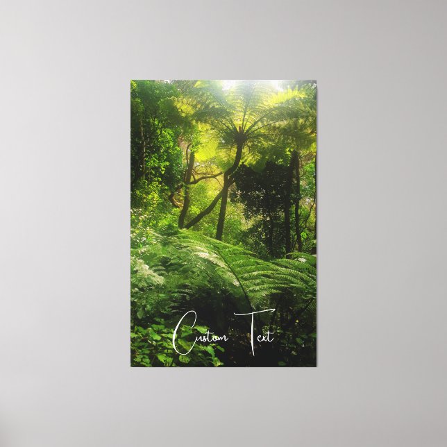 TOILE PHOTO PITTORESQUE PITTORESQUE GREEN FOREST FERN AV (Recto)