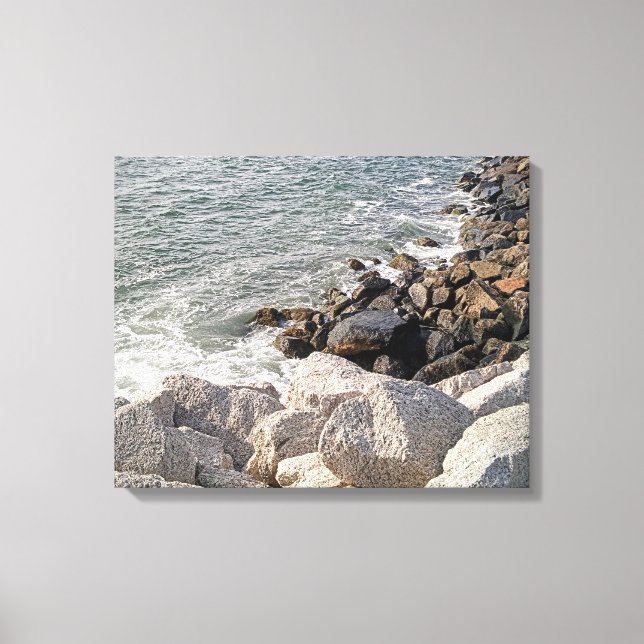 Toile Photo Rocky Atlantic Ocean Shore (Recto)