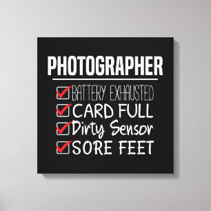 Toile Photographe - Liste de contrôle de la photographie