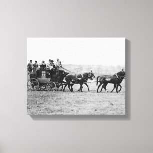 Toile Photographie de course de pays croisé de diligenc