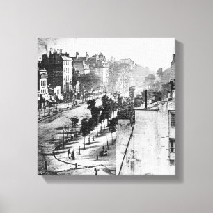 Toile Photographie de Daguerre Boulevard du Temple First