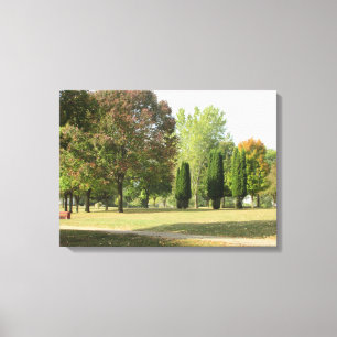 Toile Photographie de feuilles d'automne jolies de l'art