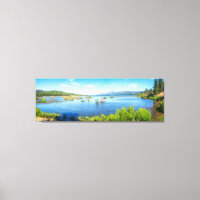 Photographie de panorama de lac de montagne alpin