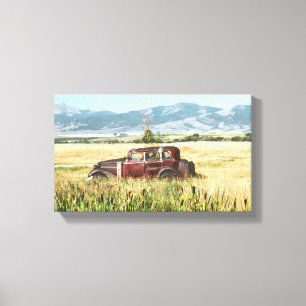 Toile Photographie de voiture antique