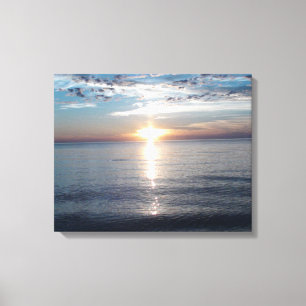 Toile Photographie Étonnamment Belle du Coucher de Solei