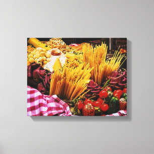 Toile Photographie italienne de la nourriture, Décor mur