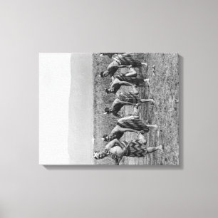 Toile Photographie maorie de danse de guerre