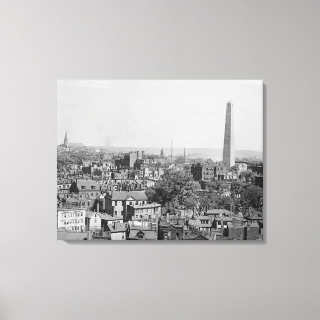 Toile Photographie vintage de Charlestown Massachusetts (Recto)