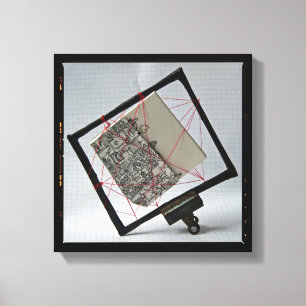 Toile photographique de livre de l'artiste piégé