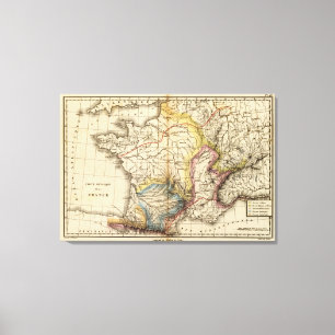 Toile Physique de la France