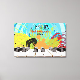 Toile Piano Player Girl Bat mitzvah Connexion Board