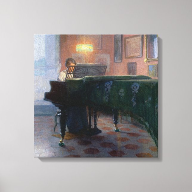 Toile Piano Player (Pianiste) (Musicienne) (Recto)