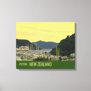Toile Picton Nouvelle-Zélande Marlborough Sounds imprime