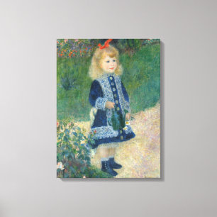 Toile Pierre A Renoir   Une fille avec une canne d'arros