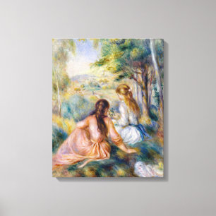 Toile Pierre-Auguste Renoir - Dans la prairie