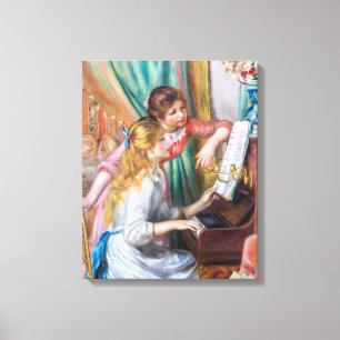 Toile Pierre Auguste Renoir - Jeunes Filles au Piano