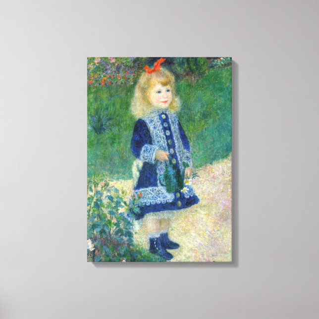 Toile Pierre-Auguste Renoir - Une fille avec une canne d (Recto)