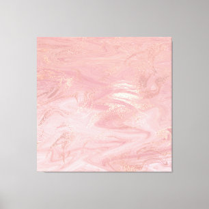 Toile Pierre de marbre Moulé or rose Abstrait Or rose ro