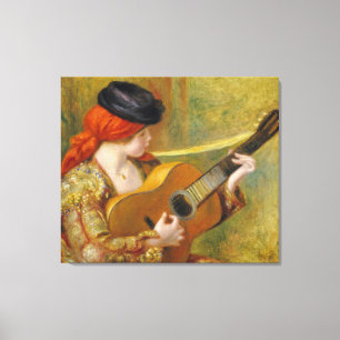 Toile Pierre une jeune femme espagnole de Renoir   avec