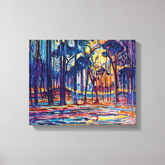 Toile Piet Mondrian - Bois près d'Oele Peinture d'Art