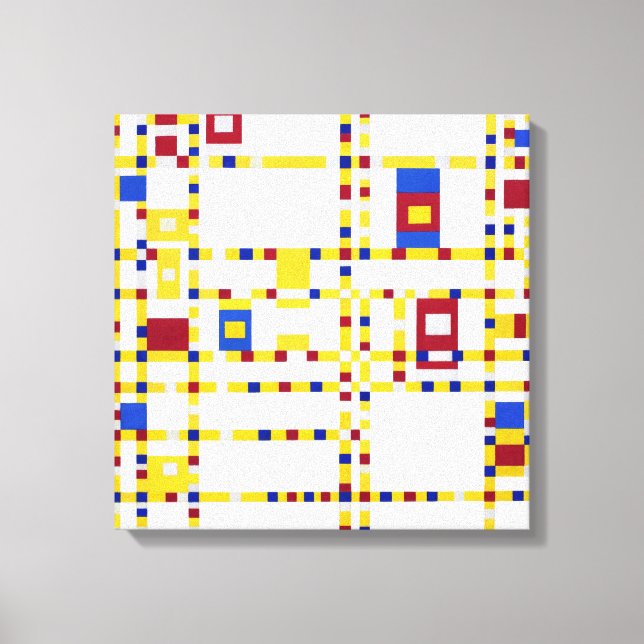 Toile Piet Mondrian Broadway Boogie Woogie (Recto)