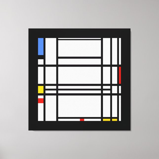 Toile Piet Mondrian, Composition 10 (Recto)