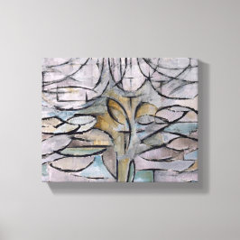 Toile PIET MONDRIAN FLOWERING APPLE TREE, imprimé Abstra