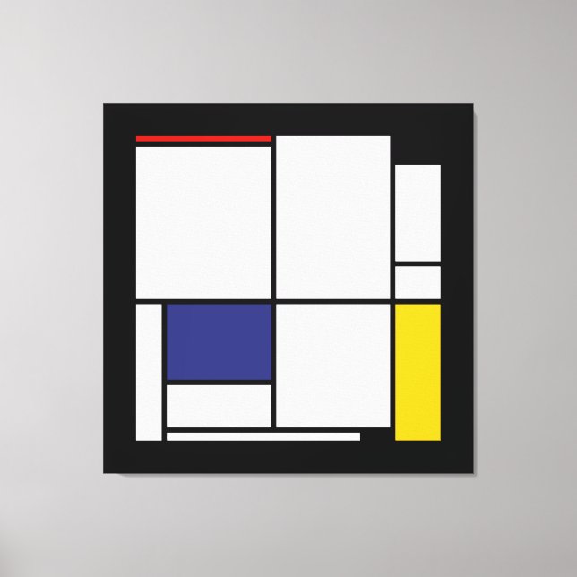 Toile Piet Mondrian, Tableau 1 (Recto)