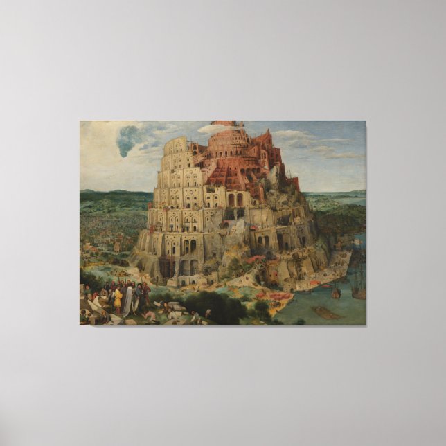 Toile Pieter Bruegel la tour de Babel (Recto)
