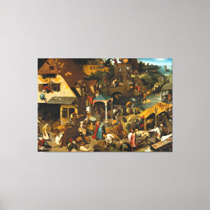 Toile Pieter Bruegel, l'ancien proverbe néerlandais