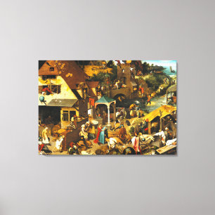 Toile Pieter Bruegel Proverbes Nétherlandises