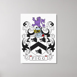 Toile Pigg Family Crest