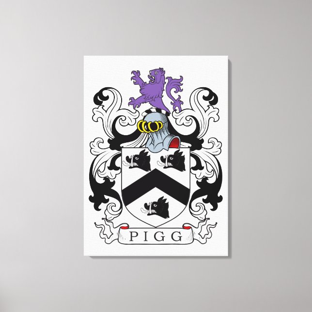Toile Pigg Family Crest (Recto)