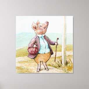 Toile Pigling Bland sur le marché par Beatrix Potter